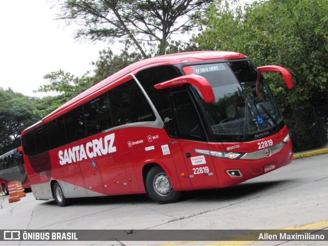 Viação Santa Cruz 22819 na cidade de São Paulo, São Paulo, Brasil, por Allen Maximiliano. Número da foto: #6612555.