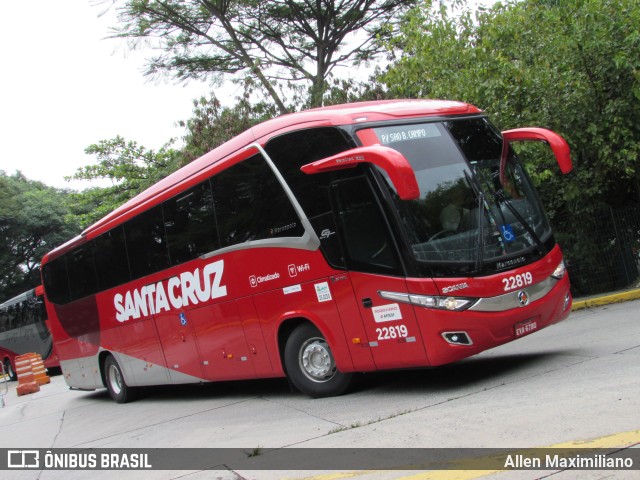 Viação Santa Cruz 22819 na cidade de São Paulo, São Paulo, Brasil, por Allen Maximiliano. ID da foto: 6612555.