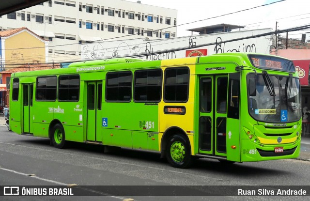 Transcol Transportes Coletivos 04451 na cidade de Teresina, Piauí, Brasil, por Ruan Silva Andrade. Número da foto: #6611992.