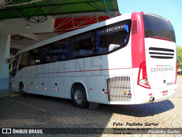 Auto Viação Catarinense 3204 na cidade de Joinville, Santa Catarina, Brasil, por Paulinho Sartor. Número da foto: #6612095.