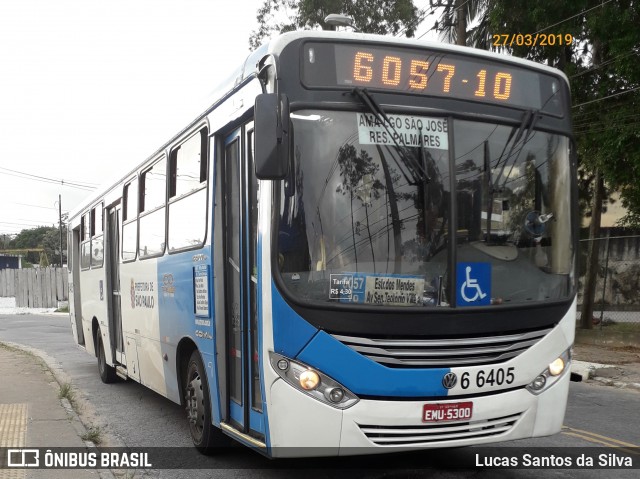 Transwolff Transportes e Turismo 6 6405 na cidade de São Paulo, São Paulo, Brasil, por Lucas Santos da Silva. Número da foto: #6612112.
