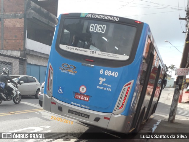 Transwolff Transportes e Turismo 6 6940 na cidade de São Paulo, São Paulo, Brasil, por Lucas Santos da Silva. ID da foto: 6612136.