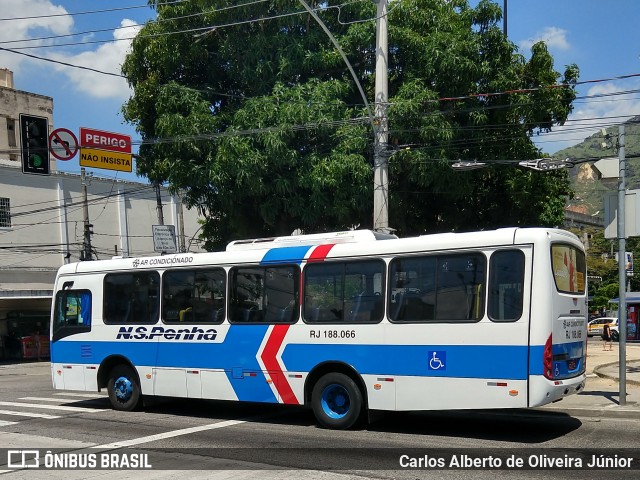 Viação Nossa Senhora da Penha RJ 188.066 na cidade de Rio de Janeiro, Rio de Janeiro, Brasil, por Carlos Alberto de Oliveira Júnior. ID da foto: 6613035.