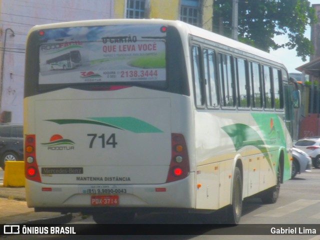 Rodotur Turismo 714 na cidade de Recife, Pernambuco, Brasil, por Gabriel Lima. Número da foto: #6612254.