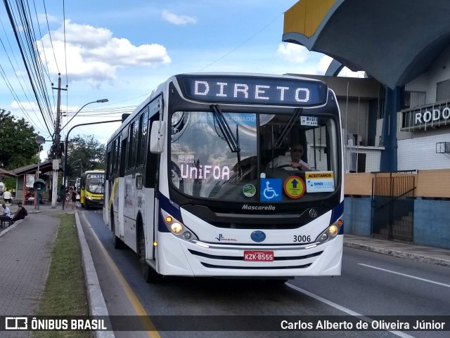 Viação Pinheiral 3006 na cidade de Volta Redonda, Rio de Janeiro, Brasil, por Carlos Alberto de Oliveira Júnior. Número da foto: #6613033.