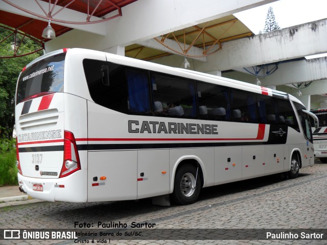 Auto Viação Catarinense 3137 na cidade de Joinville, Santa Catarina, Brasil, por Paulinho Sartor. ID da foto: 6612094.