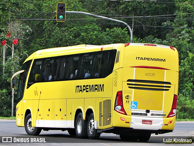 Viação Itapemirim 60539 na cidade de Juiz de Fora, Minas Gerais, Brasil, por Luiz Krolman. ID da foto: 6612846.