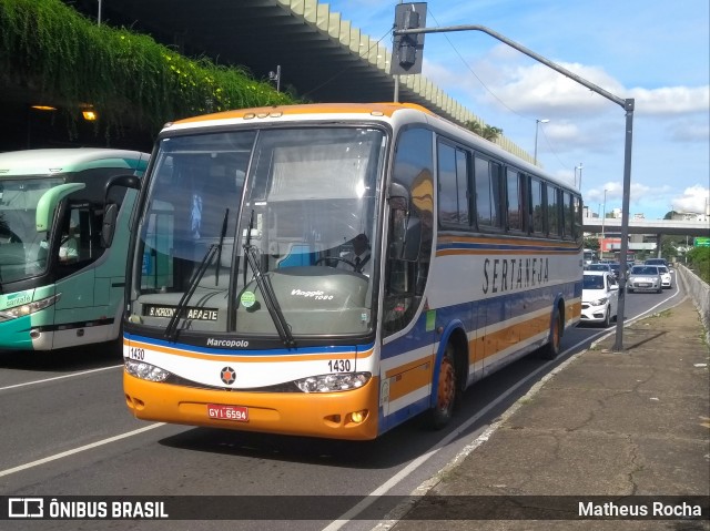 Viação Sertaneja 1430 na cidade de Belo Horizonte, Minas Gerais, Brasil, por Matheus Rocha. ID da foto: 6613067.