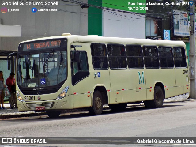 Viação do Sul 26001 na cidade de Curitiba, Paraná, Brasil, por Gabriel Giacomin de Lima. Número da foto: #6639948.