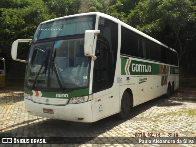 Empresa Gontijo de Transportes 11690 na cidade de Belo Horizonte, Minas Gerais, Brasil, por Paulo Alexandre da Silva. ID da foto: 6639795.