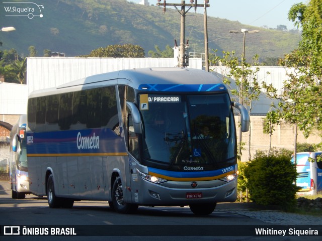 Viação Cometa 18552 na cidade de Juiz de Fora, Minas Gerais, Brasil, por Whitiney Siqueira. ID da foto: 6639203.