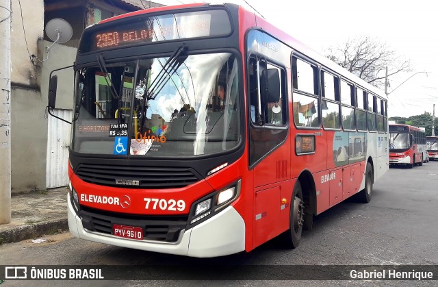 Eldorado Transportes 77029 na cidade de Contagem, Minas Gerais, Brasil, por Gabriel Henrique. ID da foto: 6639540.
