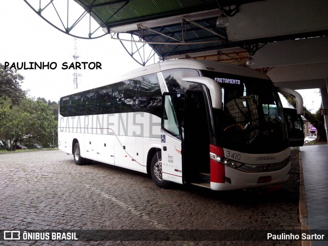 Auto Viação Catarinense 3410 na cidade de Joinville, Santa Catarina, Brasil, por Paulinho Sartor. Número da foto: #6639491.