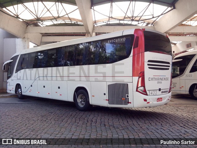 Auto Viação Catarinense 3422 na cidade de Joinville, Santa Catarina, Brasil, por Paulinho Sartor. ID da foto: 6639505.