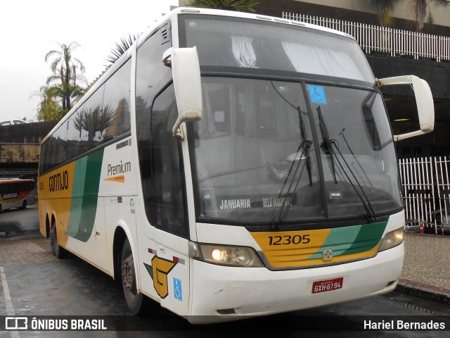 Empresa Gontijo de Transportes 12305 na cidade de Belo Horizonte, Minas Gerais, Brasil, por Hariel Bernades. ID da foto: 6639892.