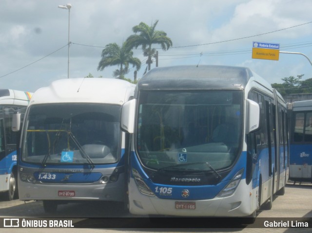 Cidade Alta Transportes 1.105 na cidade de Paulista, Pernambuco, Brasil, por Gabriel Lima. ID da foto: 6641955.