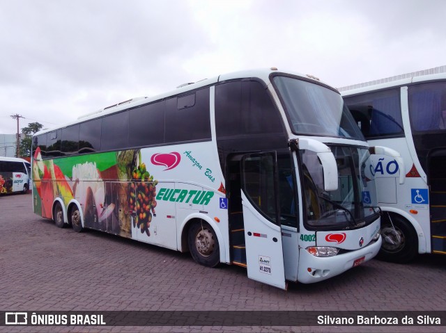 Eucatur - Empresa União Cascavel de Transportes e Turismo 4002 na cidade de Cuiabá, Mato Grosso, Brasil, por Silvano Barboza da Silva. ID da foto: 6641551.