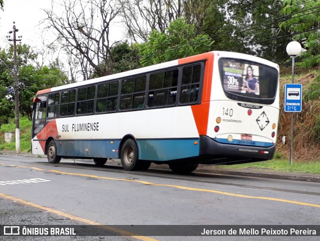 Viação Sul Fluminense 140 na cidade de Volta Redonda, Rio de Janeiro, Brasil, por Jerson de Mello Peixoto Pereira. ID da foto: 6641236.