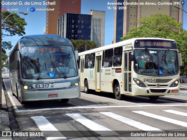 Auto Viação São José dos Pinhais EL317 na cidade de Curitiba, Paraná, Brasil, por Gabriel Giacomin de Lima. ID da foto: 6643061.