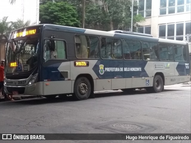 SM Transportes 20837 na cidade de Belo Horizonte, Minas Gerais, Brasil, por Hugo Henrique de Figueiredo. Número da foto: #6641489.