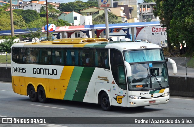 Empresa Gontijo de Transportes 14035 na cidade de Arujá, São Paulo, Brasil, por Rudnei Aparecido da Silva. Número da foto: #6640748.