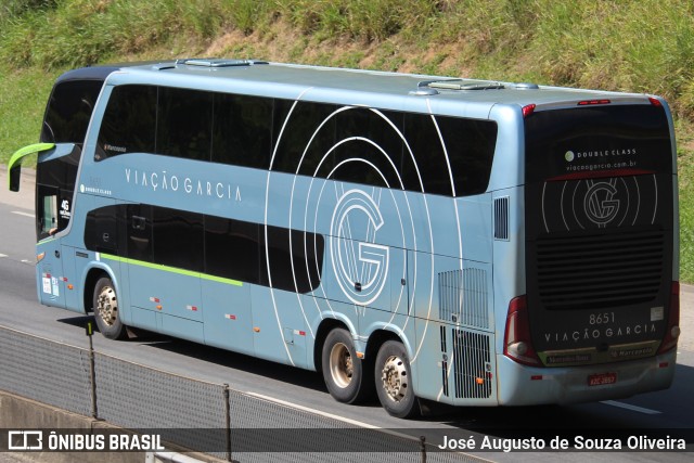 Viação Garcia 8651 na cidade de Piraí, Rio de Janeiro, Brasil, por José Augusto de Souza Oliveira. ID da foto: 6642304.