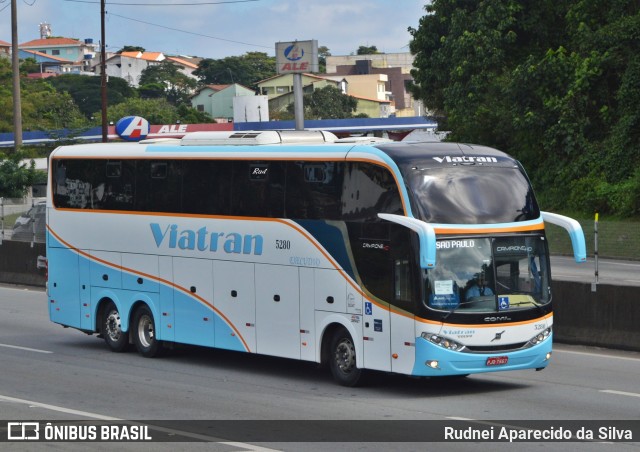 Viatran - Viação TransBrasília 5280 na cidade de Arujá, São Paulo, Brasil, por Rudnei Aparecido da Silva. Número da foto: #6640784.