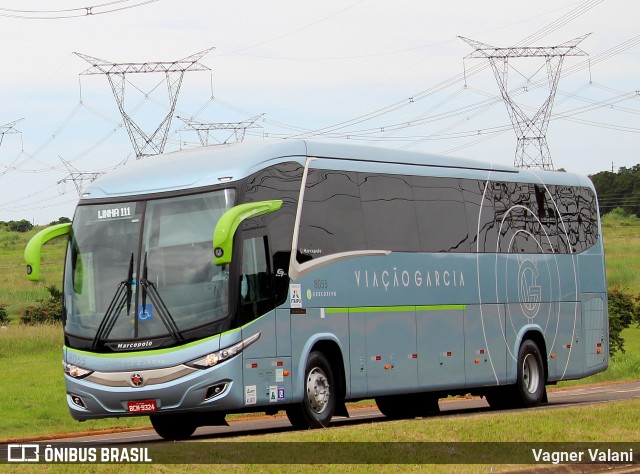 Viação Garcia 8055 na cidade de Foz do Iguaçu, Paraná, Brasil, por Vagner Valani. ID da foto: 6643617.