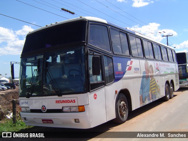 Reunidas Transportes Coletivos 10738 na cidade de Carambeí, Paraná, Brasil, por Alexandre M.  Sanches. Número da foto: #6644499.