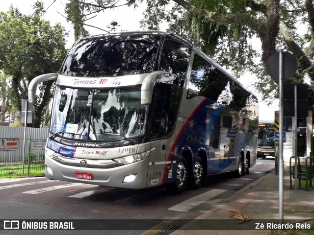 Trans Wolff Transportes e Turismo 12018 na cidade de Curitiba, Paraná, Brasil, por Zé Ricardo Reis. ID da foto: 6644641.