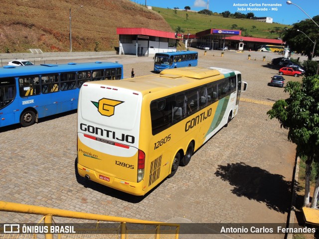 Empresa Gontijo de Transportes 12805 na cidade de João Monlevade, Minas Gerais, Brasil, por Antonio Carlos Fernandes. ID da foto: 6643870.