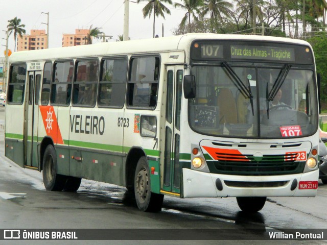 Auto Viação Veleiro 8723 na cidade de Maceió, Alagoas, Brasil, por Willian Pontual. ID da foto: 6644033.