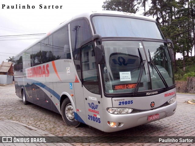 Reunidas Transportes Coletivos 29805 na cidade de Joinville, Santa Catarina, Brasil, por Paulinho Sartor. Número da foto: #6644629.