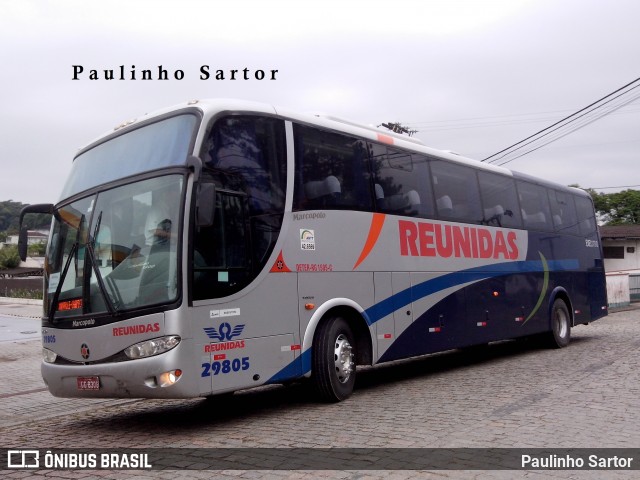 Reunidas Transportes Coletivos 29805 na cidade de Joinville, Santa Catarina, Brasil, por Paulinho Sartor. Número da foto: #6644614.