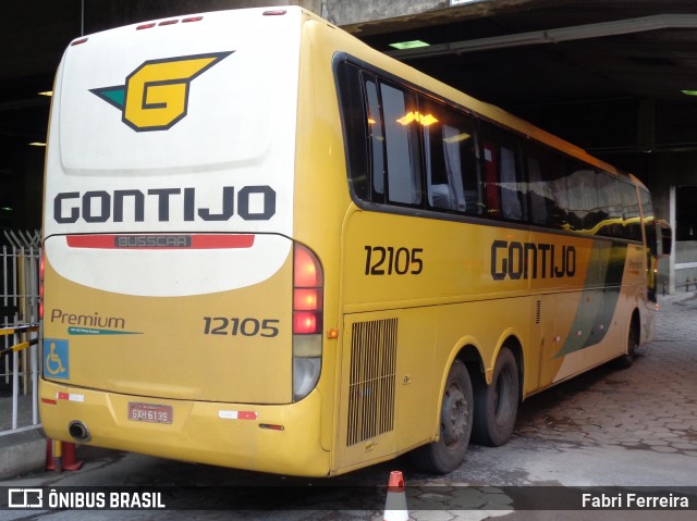 Empresa Gontijo de Transportes 12105 na cidade de Belo Horizonte, Minas Gerais, Brasil, por Fabri Ferreira. Número da foto: #6644251.