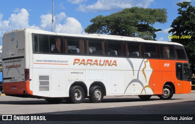 Viação Paraúna 915 na cidade de Goiânia, Goiás, Brasil, por Carlos Júnior. ID da foto: 6644772.