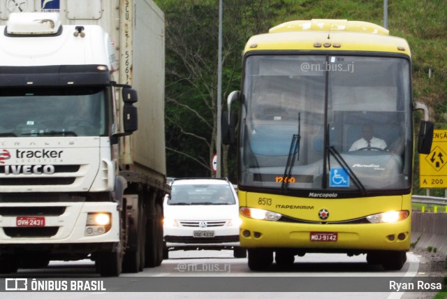 Viação Itapemirim 8513 na cidade de Macaé, Rio de Janeiro, Brasil, por Ryan Rosa. ID da foto: 6645442.