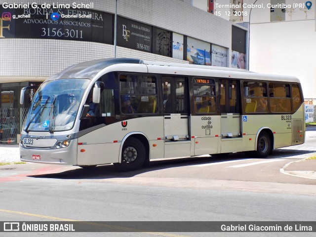 Transporte Coletivo Glória BL323 na cidade de Curitiba, Paraná, Brasil, por Gabriel Giacomin de Lima. Número da foto: #6646980.