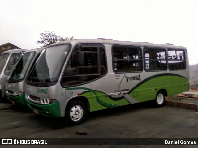 Turin Transportes 3170 na cidade de Ouro Preto, Minas Gerais, Brasil, por Daniel Gomes. ID da foto: 6647645.