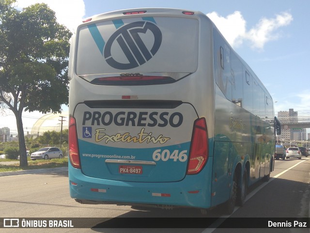 Auto Viação Progresso 6046 na cidade de Natal, Rio Grande do Norte, Brasil, por Dennis Paz. Número da foto: #6646963.