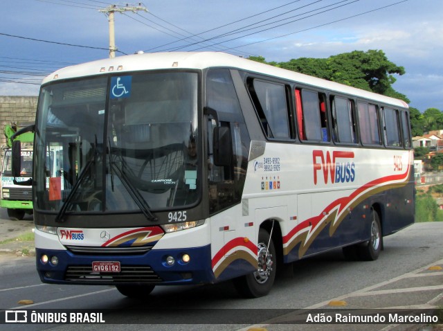 FWBuss 9425 na cidade de Belo Horizonte, Minas Gerais, Brasil, por Adão Raimundo Marcelino. ID da foto: 6647518.