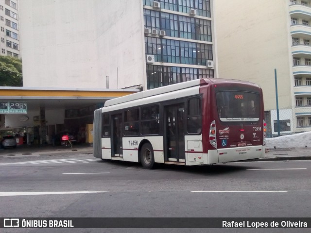 Viação Campo Belo 7 2456 na cidade de São Paulo, São Paulo, Brasil, por Rafael Lopes de Oliveira. Número da foto: #6647193.