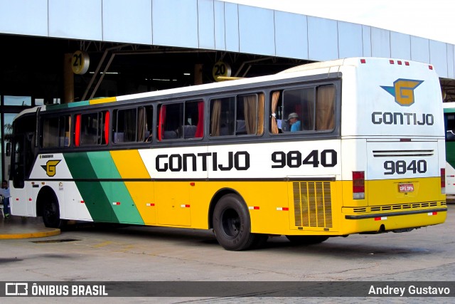 Empresa Gontijo de Transportes 9840 na cidade de Perdões, Minas Gerais, Brasil, por Andrey Gustavo. ID da foto: 6646314.