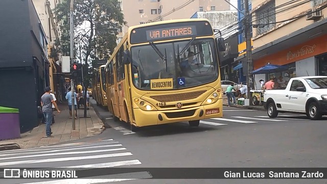 TCGL - Transportes Coletivos Grande Londrina 4168 na cidade de Londrina, Paraná, Brasil, por Gian Lucas  Santana Zardo. ID da foto: 6651014.