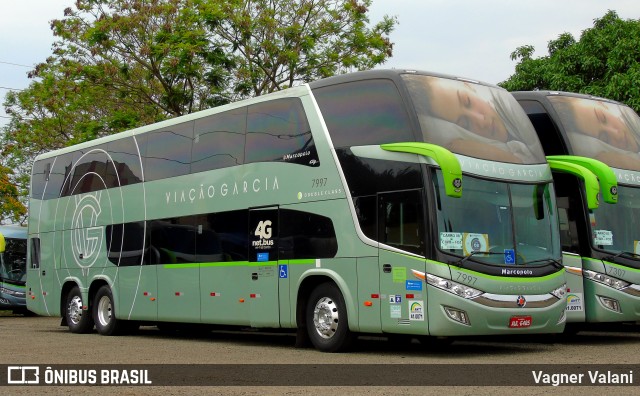 Viação Garcia 7997 na cidade de Foz do Iguaçu, Paraná, Brasil, por Vagner Valani. Número da foto: #6650061.