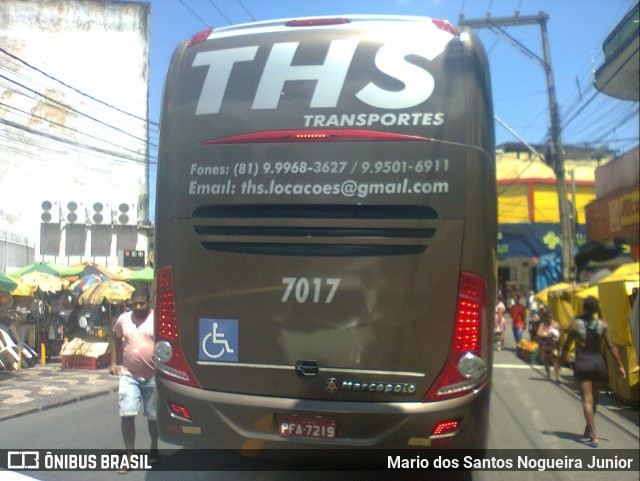 THS Transportes 7017 na cidade de Salvador, Bahia, Brasil, por Mario dos Santos Nogueira Junior. ID da foto: 6648259.