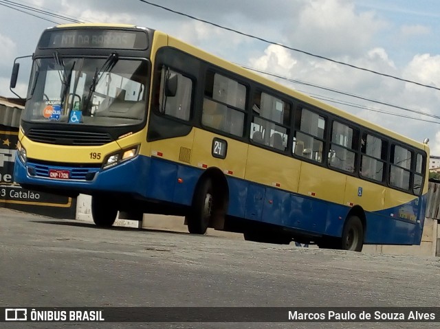 Trancid - Transporte Cidade de Divinópolis 195 na cidade de Divinópolis, Minas Gerais, Brasil, por Marcos Paulo de Souza Alves. Número da foto: #6650629.