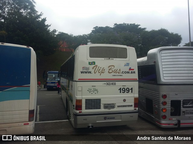 Vip Bus Comércio de Ônibus 1991 na cidade de São Paulo, São Paulo, Brasil, por Andre Santos de Moraes. Número da foto: #6648370.