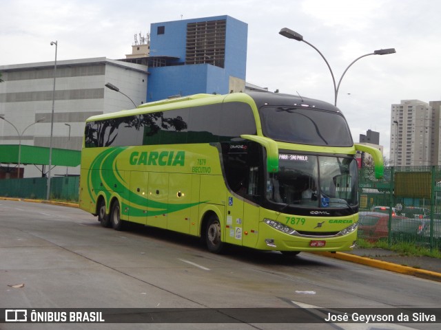 Viação Garcia 7879 na cidade de São Paulo, São Paulo, Brasil, por José Geyvson da Silva. Número da foto: #6649940.