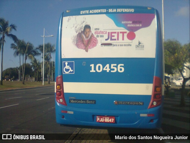 Concessionária Salvador Norte - CSN Transportes 10456 na cidade de Salvador, Bahia, Brasil, por Mario dos Santos Nogueira Junior. Número da foto: #6648270.